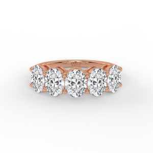 Portia Oval Diamond Anniversary Band