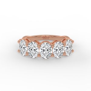 Serafina Oval Diamond Anniversary Band