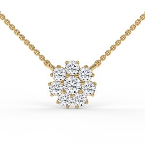 Roselle Round Diamond Fashion Necklace