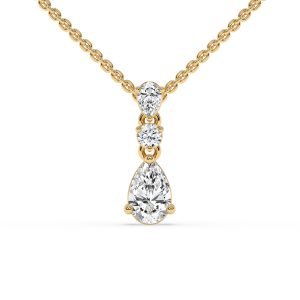 Moonlit Dangle Diamond Fashion Necklace