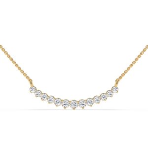 Veil of Venus Graduating Round Diamond Fashion Necklace
