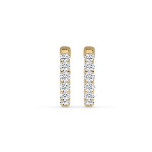 Sirena Round Diamond Hoop Earrings