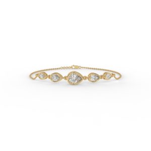 Mia Five Stone Pear Fashion Bracelet