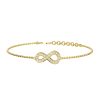 14K Yellow Gold Infinity Grace Bracelet with Lab-Grown Diamond 
DEF Color - VVS VS Clarity