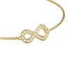 14K Yellow Gold Infinity Grace Bracelet with Lab-Grown Diamond 
DEF Color - VVS VS Clarity