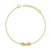 14K Yellow Gold Infinity Grace Bracelet with Lab-Grown Diamond 
DEF Color - VVS VS Clarity