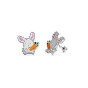 Rabbit Carrot Stud Earrings