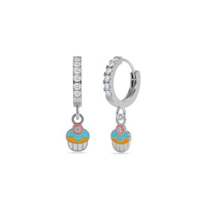 Cupcake Hoop Earrings
