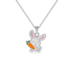 Rabbit Carrot Pendant