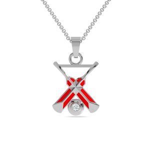 Cricket Bat & Ball Pendant